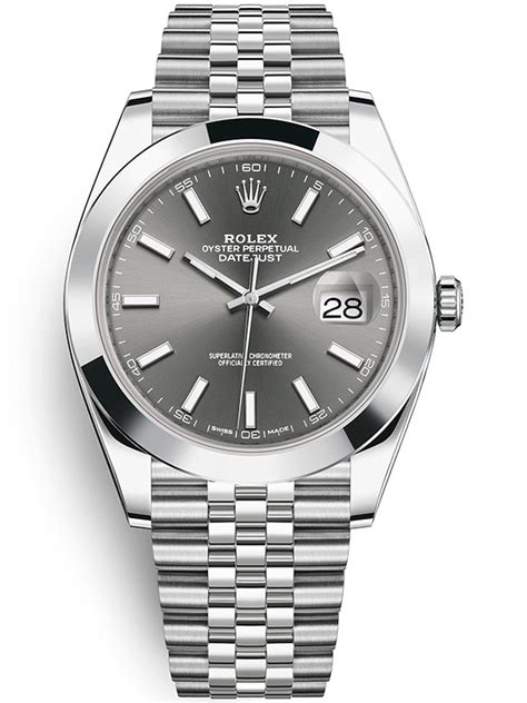 rolex datejust 41 rhodium smooth|rolex datejust 41 rhodium price.